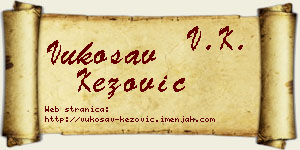 Vukosav Kezović vizit kartica